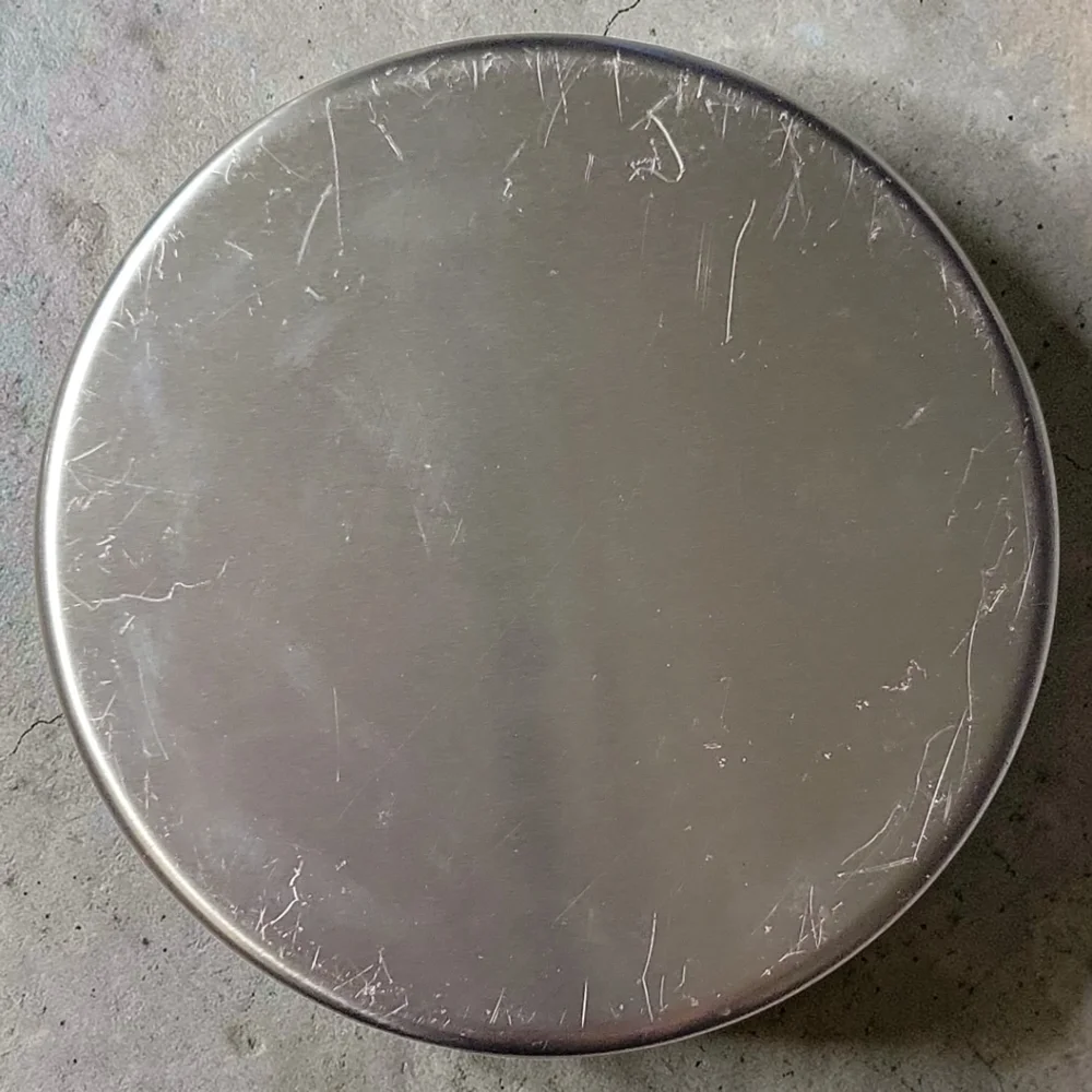 Anna's Creations Hand Crafted Painted Round Tin Candle River Banks